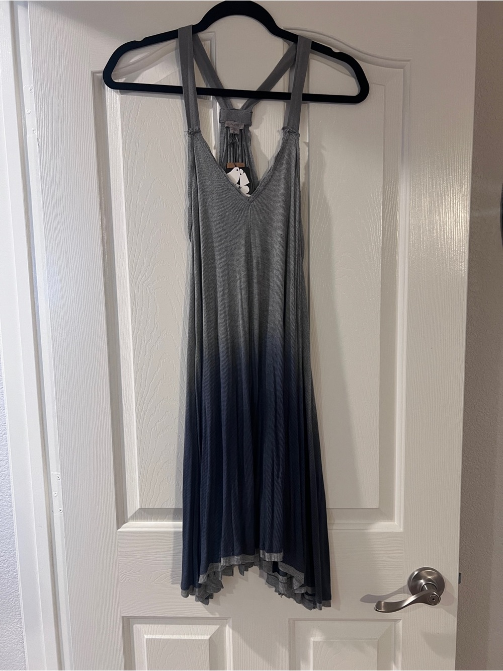 Ecote Heather Gray ombré Knit Tank dress L